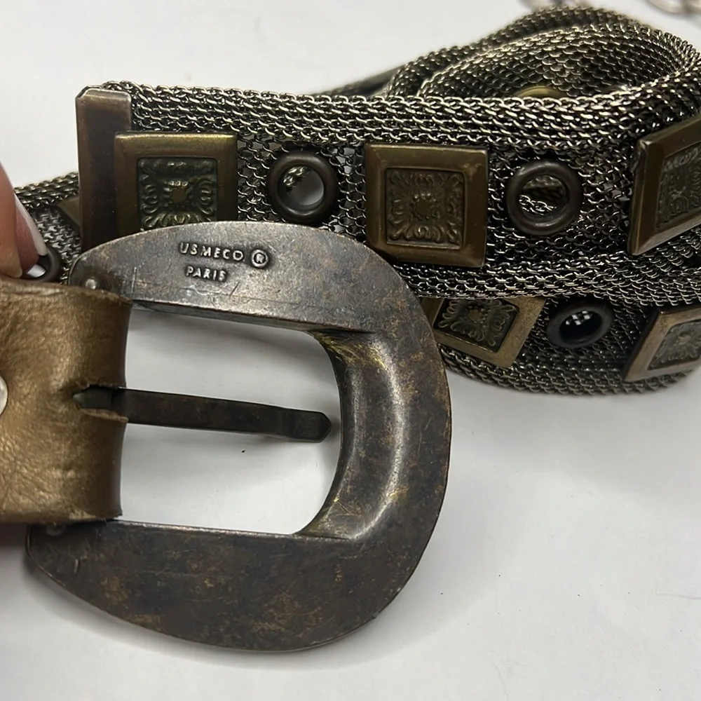 34” US Meco Paris Metal Mesh Buckle Belt